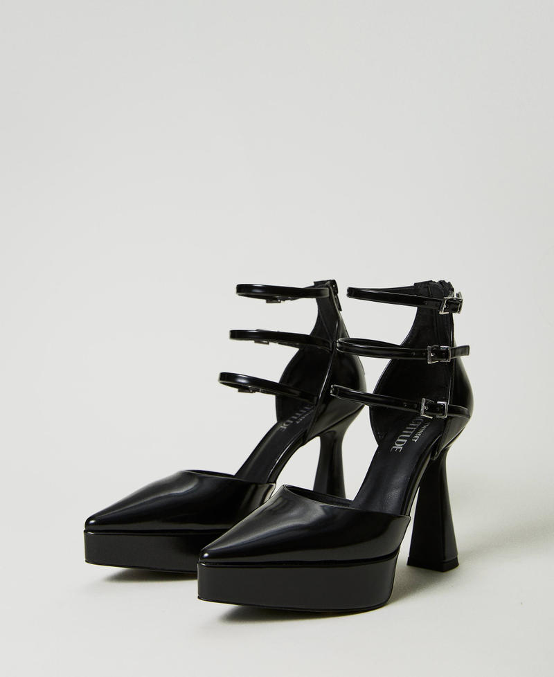 Multi-strap court shoes