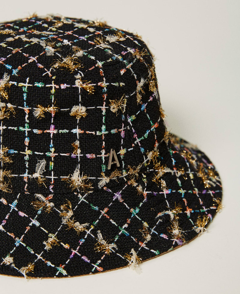 Reversible fisherman’s hat Two-tone Multicolour Bouclé / “Irish Cream” Brown Woman 232AO5030-02