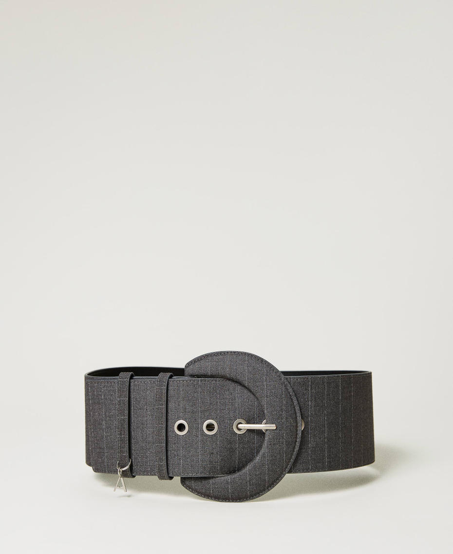 High waist pin stripe belt