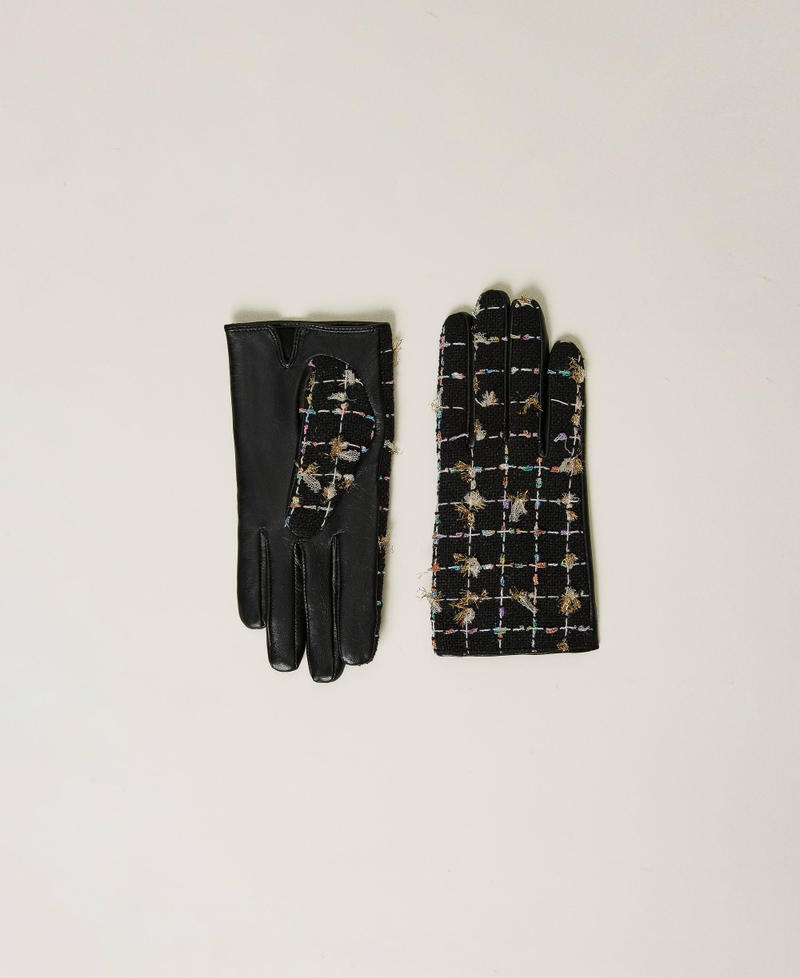 Gants en tissu bouclé
