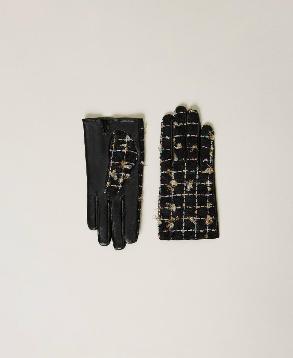 Boucl&eacute; gloves Multicolour Boucl&eacute; Woman 232AO5130_11138_01