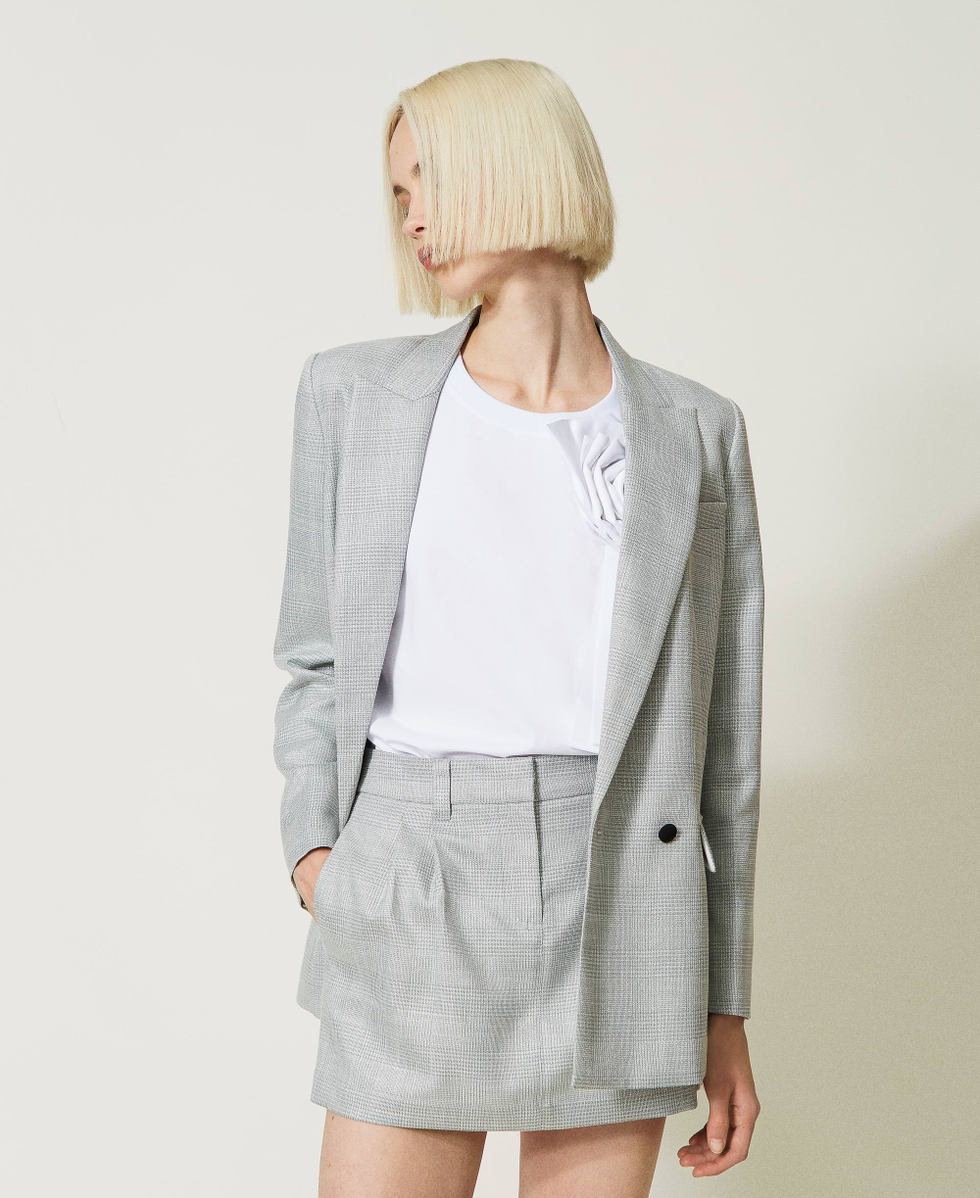 Glen plaid blazer