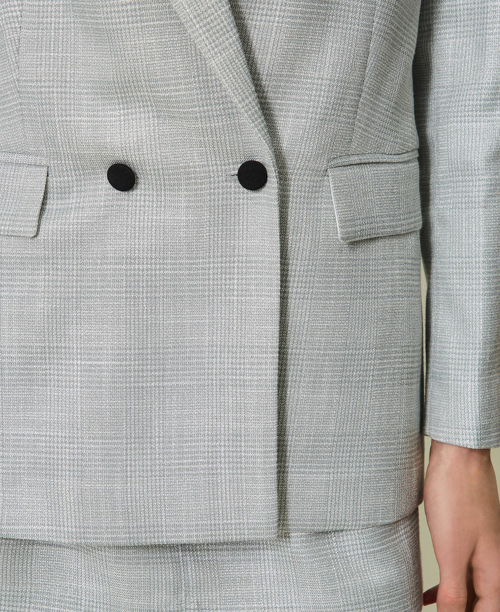 Glen plaid blazer