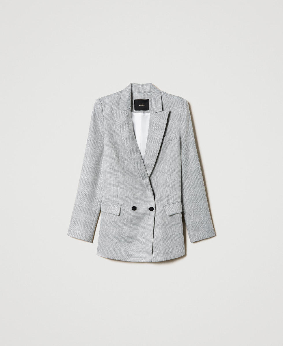 Glen plaid blazer