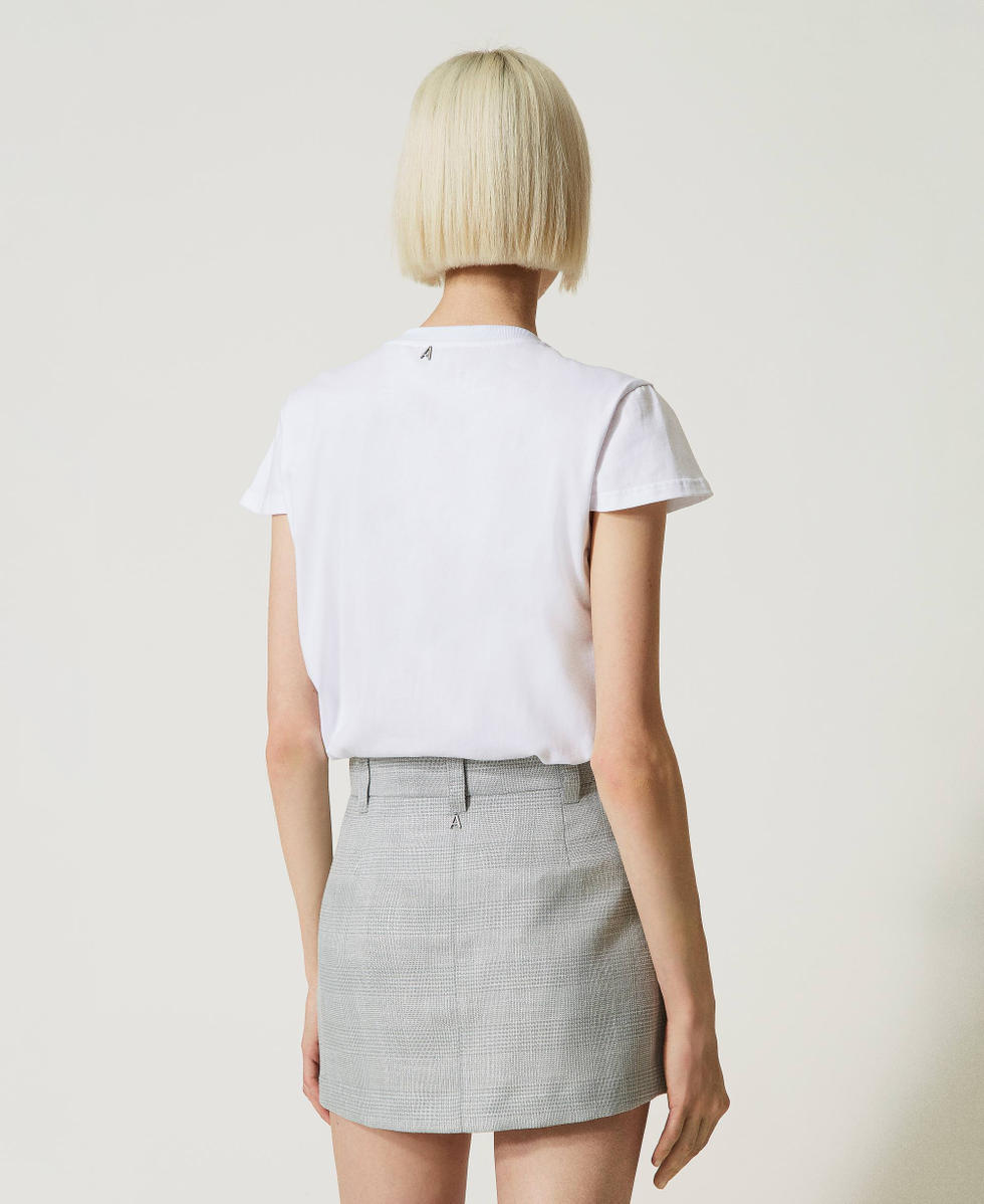 Glen plaid miniskirt