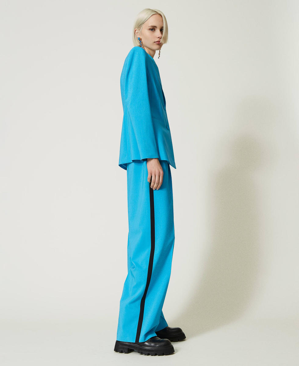 Palazzohose mit Galons