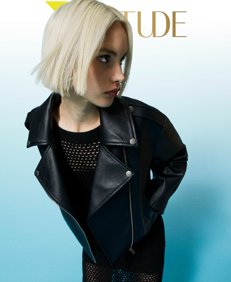 Perfecto effet cuir grain&eacute;