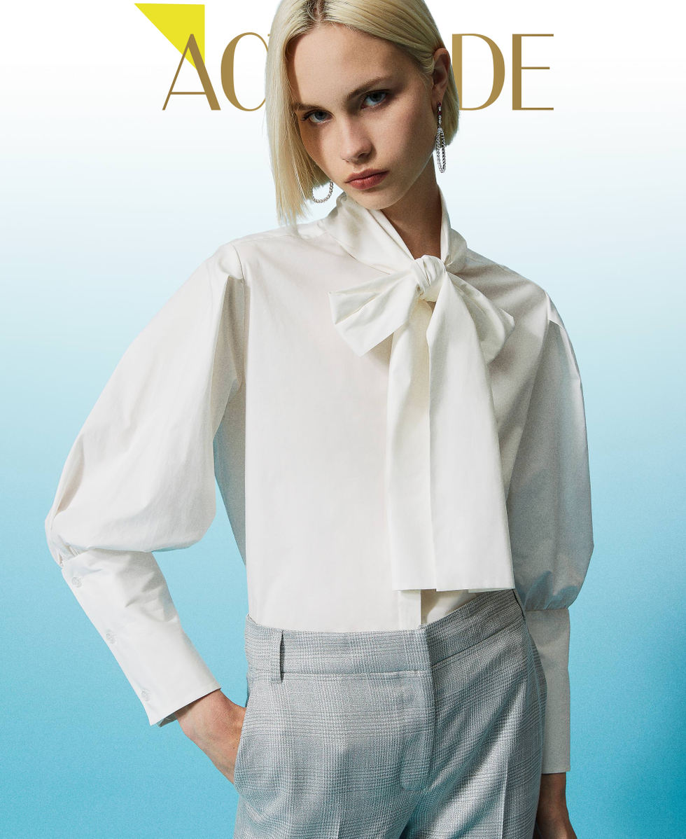 Camicia donna con fiocco 2025