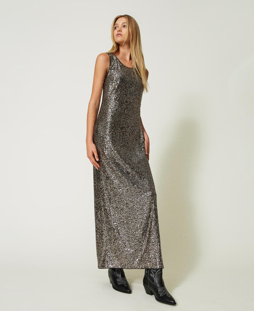 Vestido largo de lentejuelas