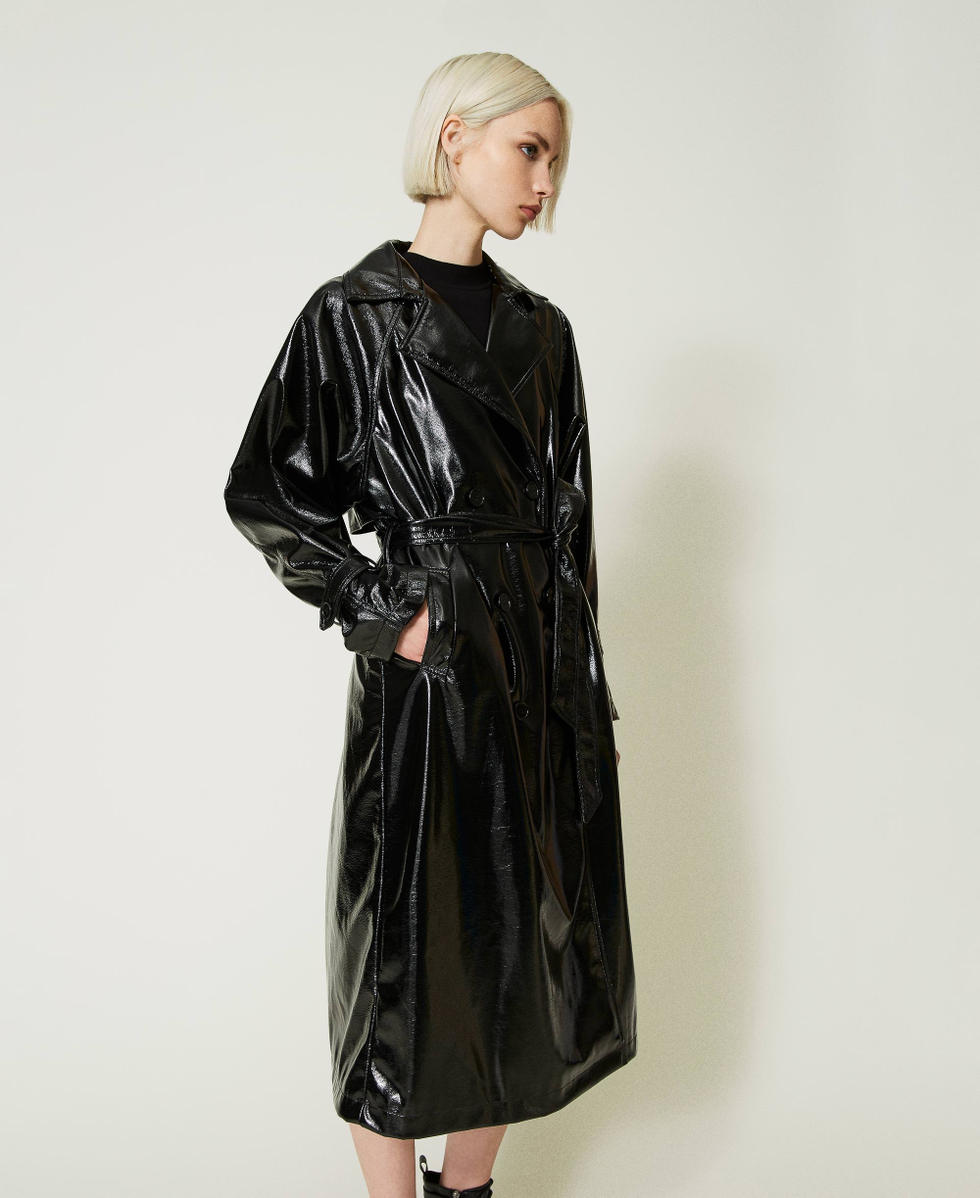 Pvc trench coat ladies online