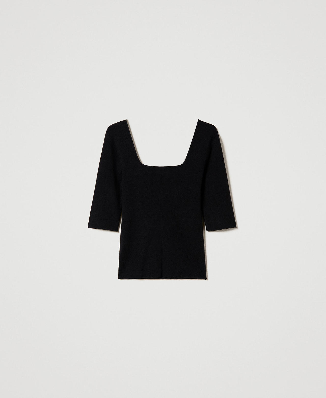 Maglia con inserti in tulle