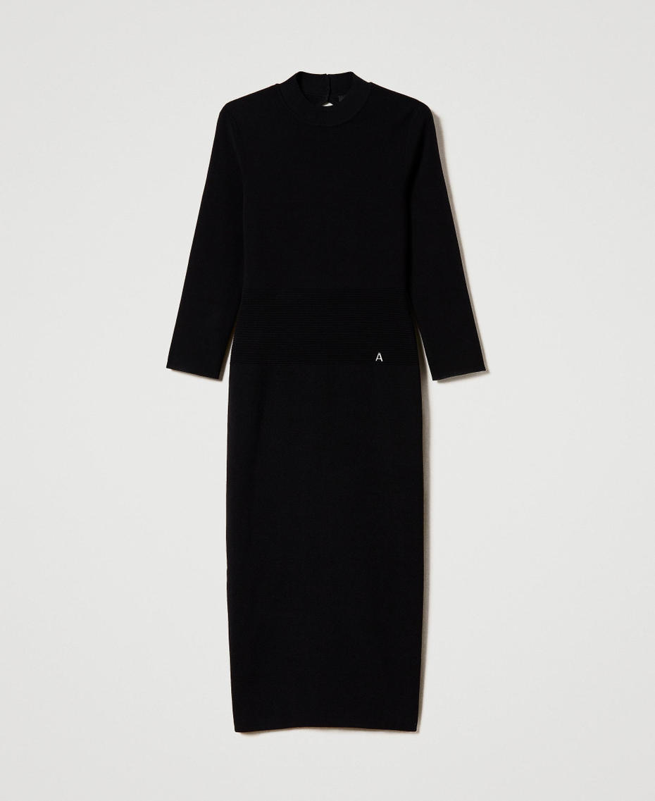 Midi-Strickkleid mit Cut-out