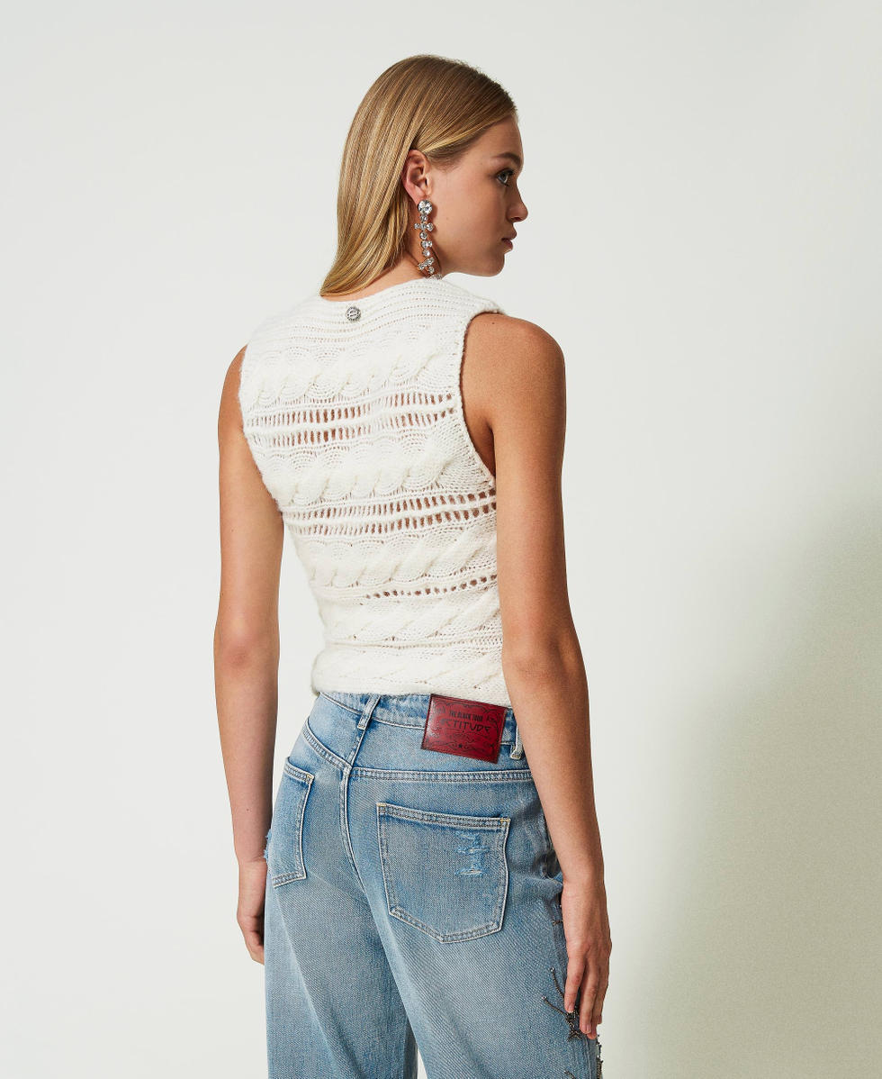 Wool and alpaca gilet