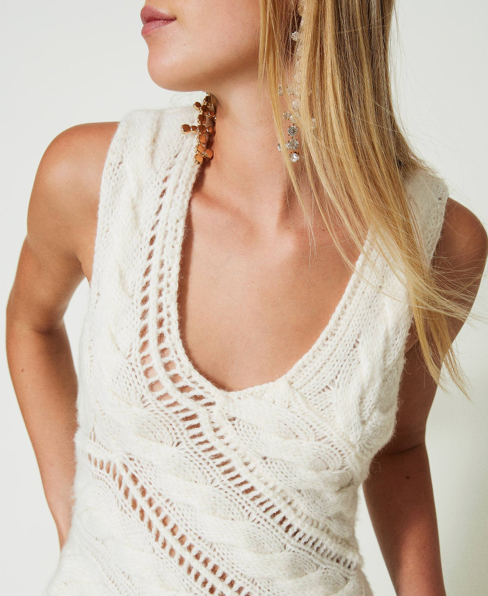 Wool and alpaca gilet