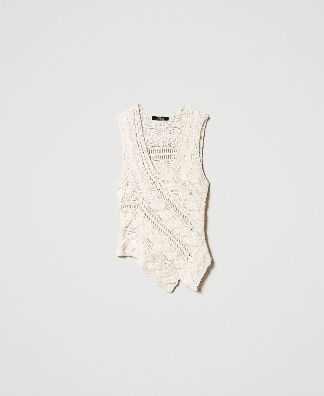 Wool and alpaca gilet Lily Woman 232AP3310-0S