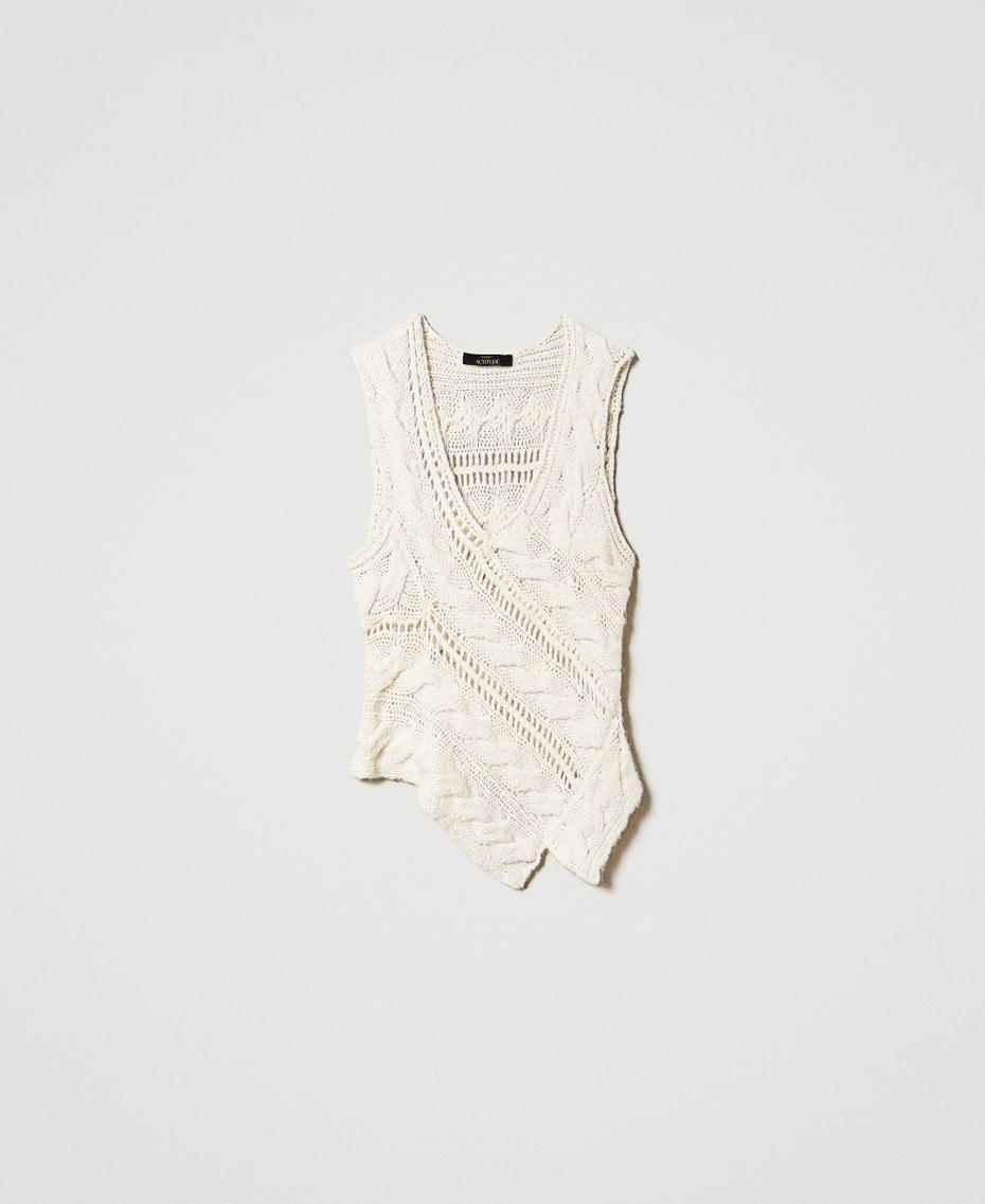 Gilet in lana e alpaca