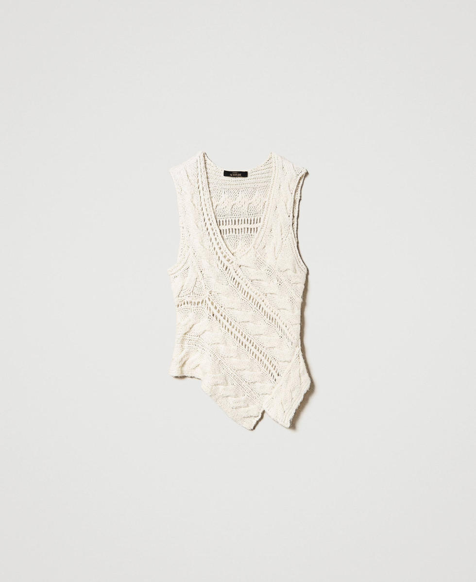 Wool and alpaca gilet