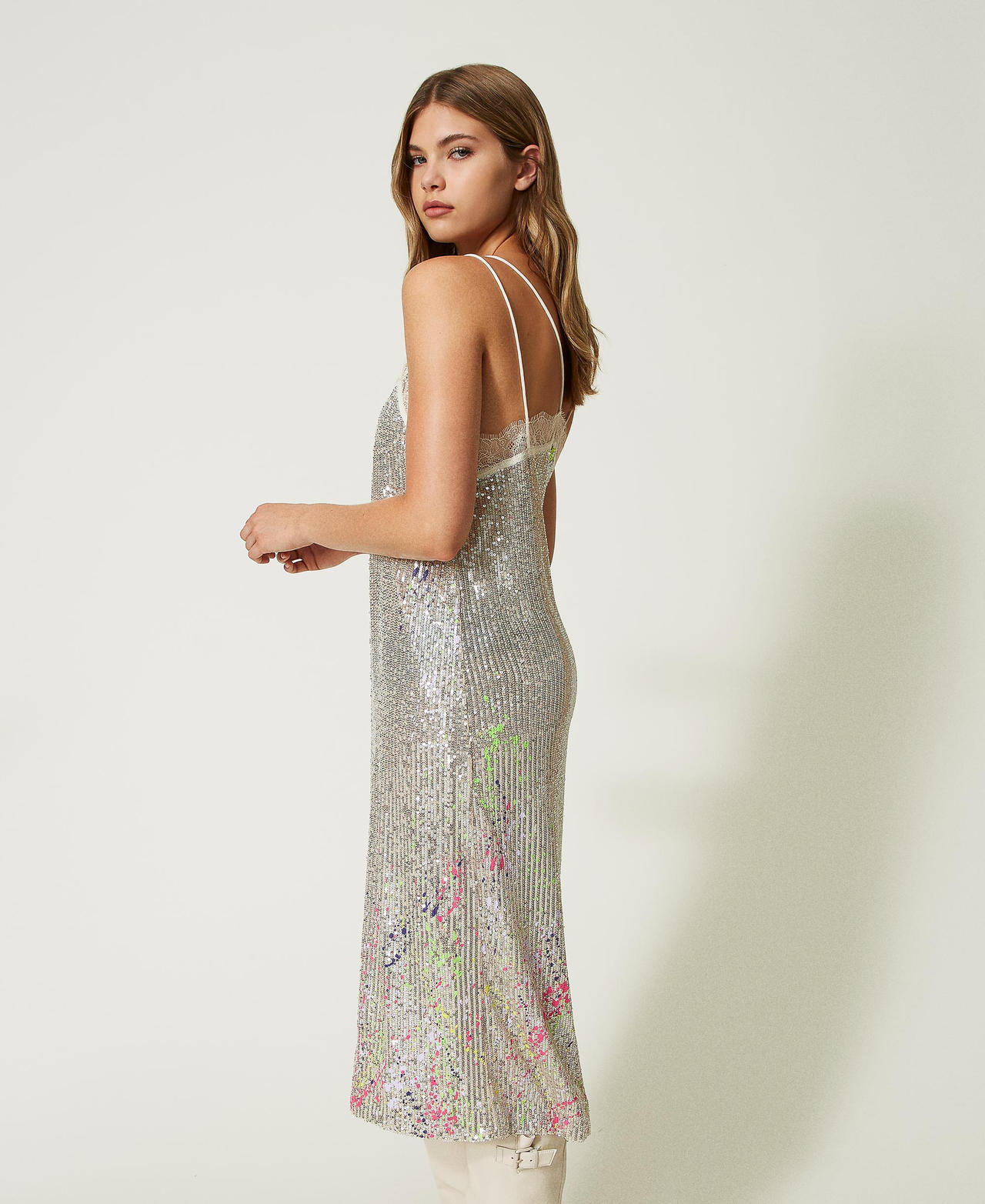 MYFO full sequin midi dress