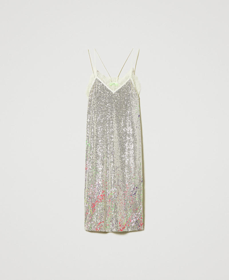 Robe midi MYFO avec sequins all-over