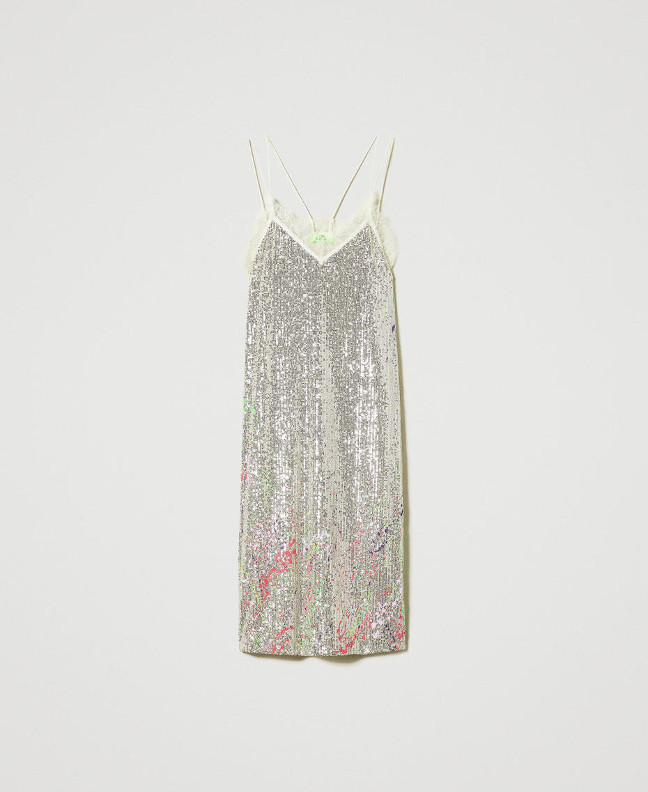 Robe midi MYFO avec sequins all-over