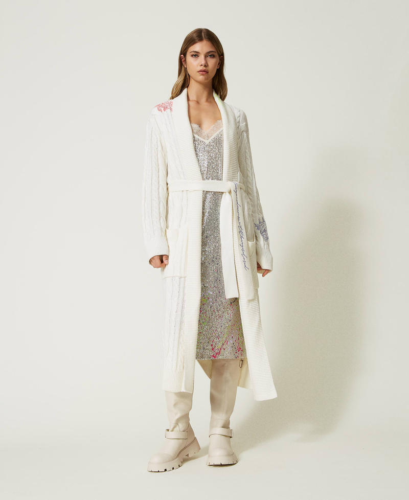 Robe midi MYFO avec sequins all-over