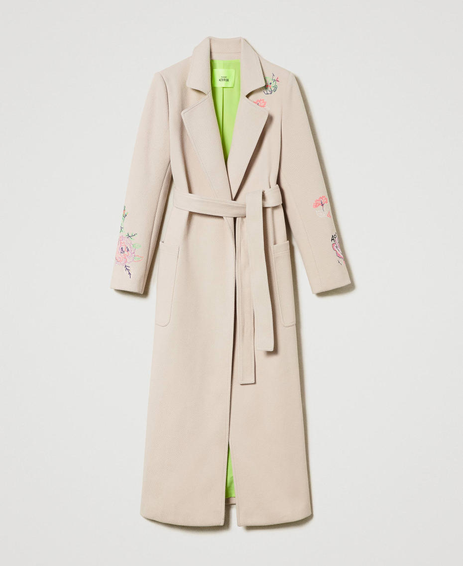 Manteau MYFO en drap avec broderies Gray Morn Femme 232AQ2020-0S