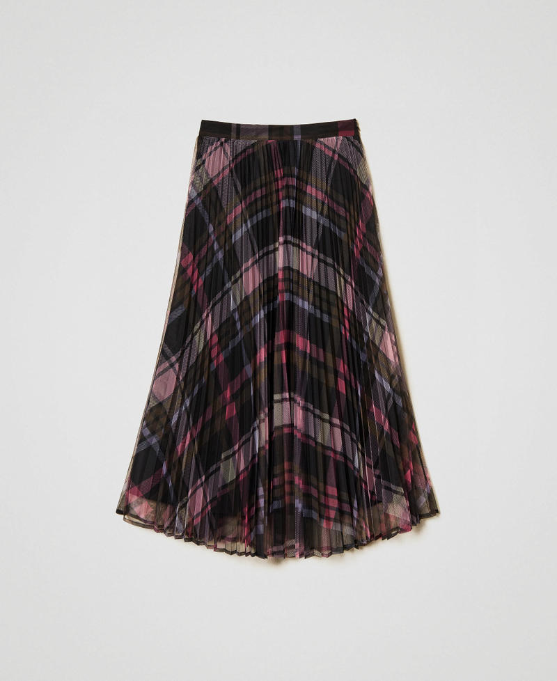 MYFO printed tulle midi skirt