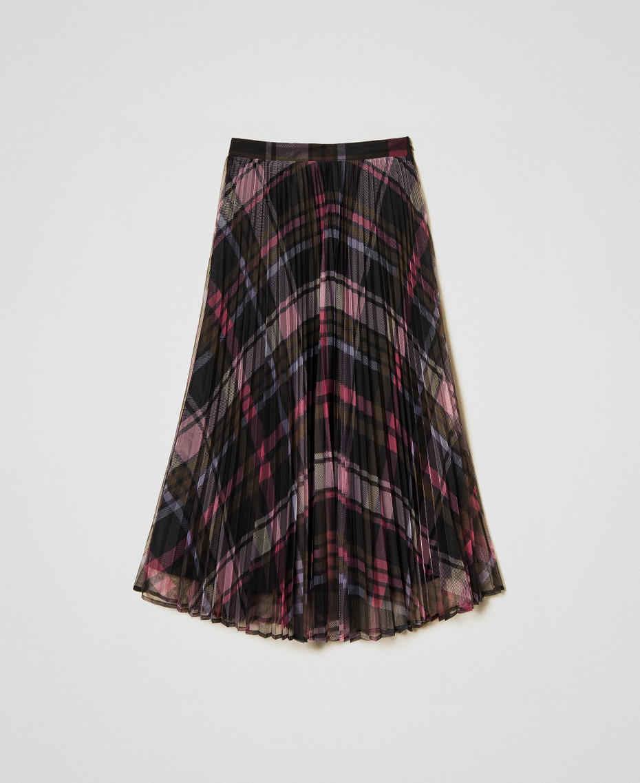 MYFO printed tulle midi skirt