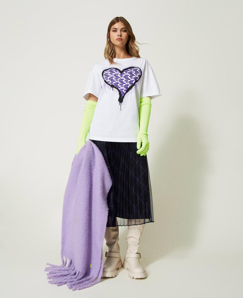 MYFO printed tulle midi skirt