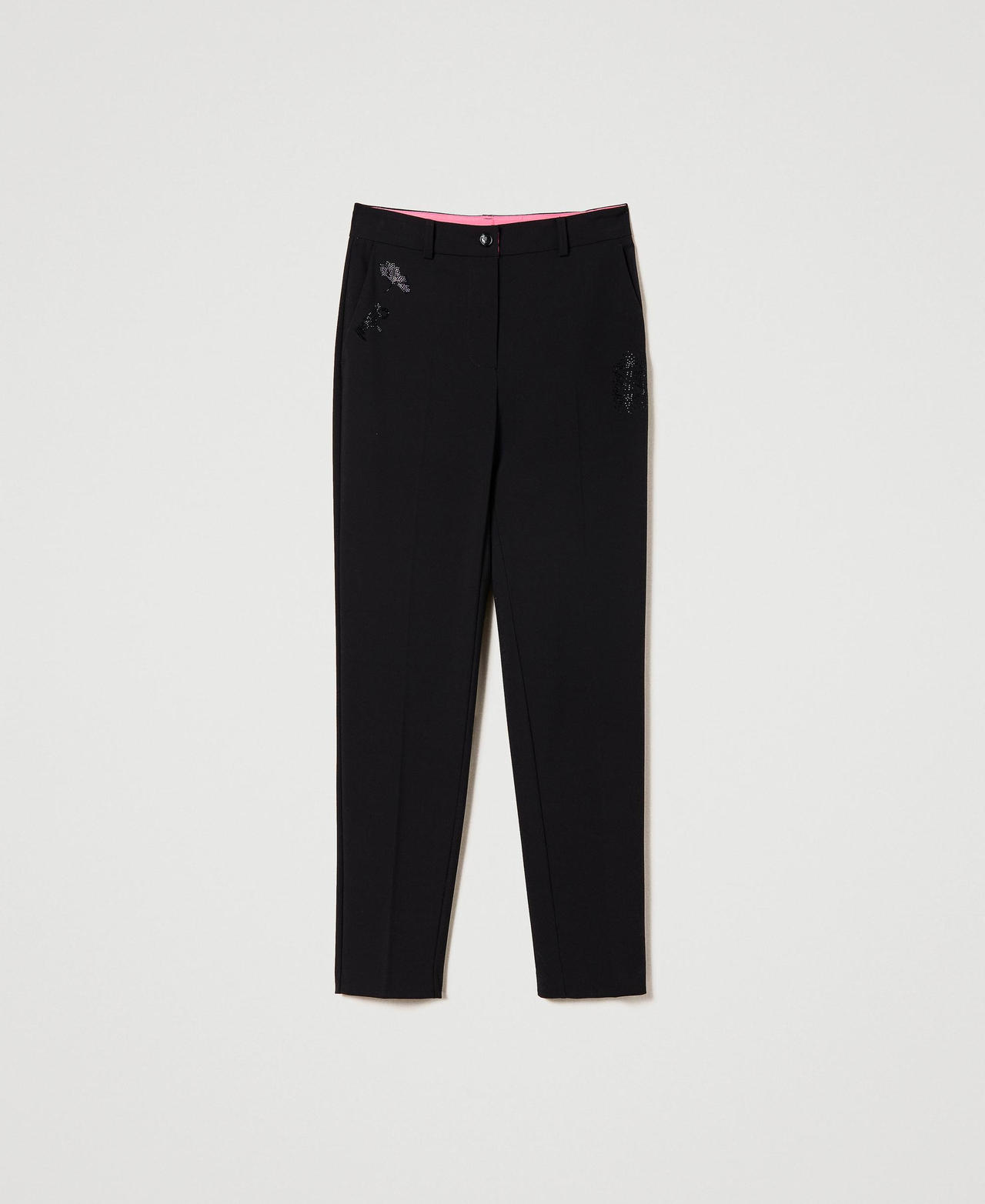 Pantalon cigarette MYFO avec strass