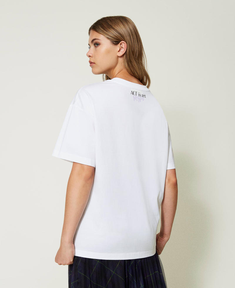 T-shirt MYFO avec imprimé fluo Myfo Ours Femme 232AQ2121-03