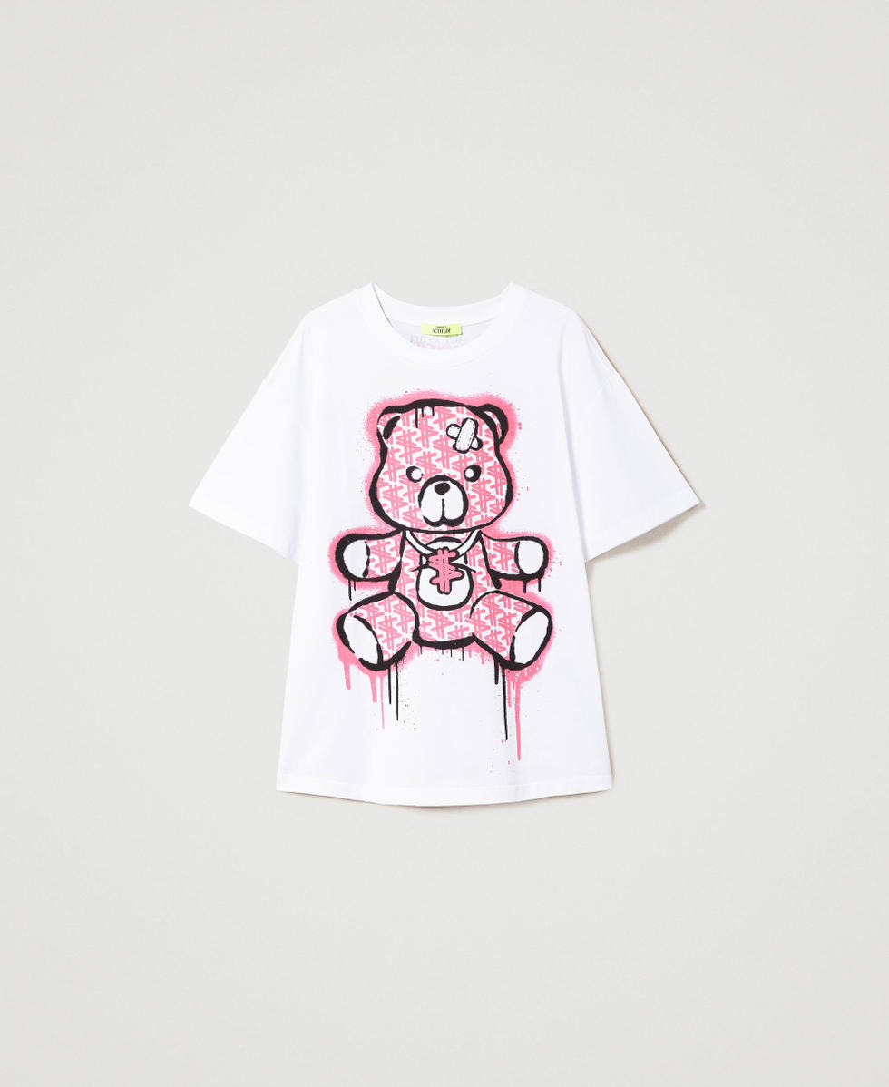 MYFO T-Shirt mit Neonprint