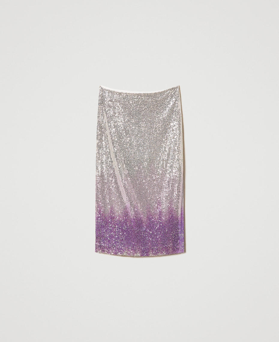 MYFO full sequin midi skirt Purple Anemone Woman 232AQ2130-0S