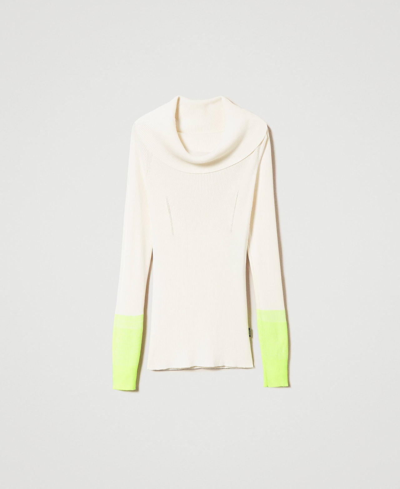 Fitted MYFO jumper with neon coloured details