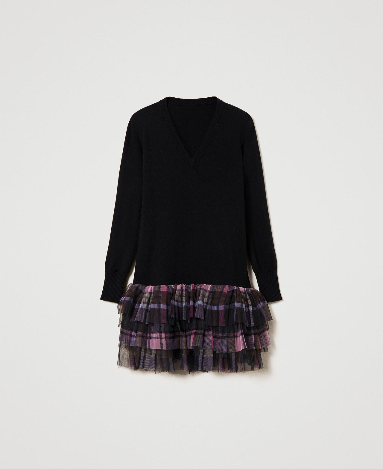 Short MYFO dress with printed tulle