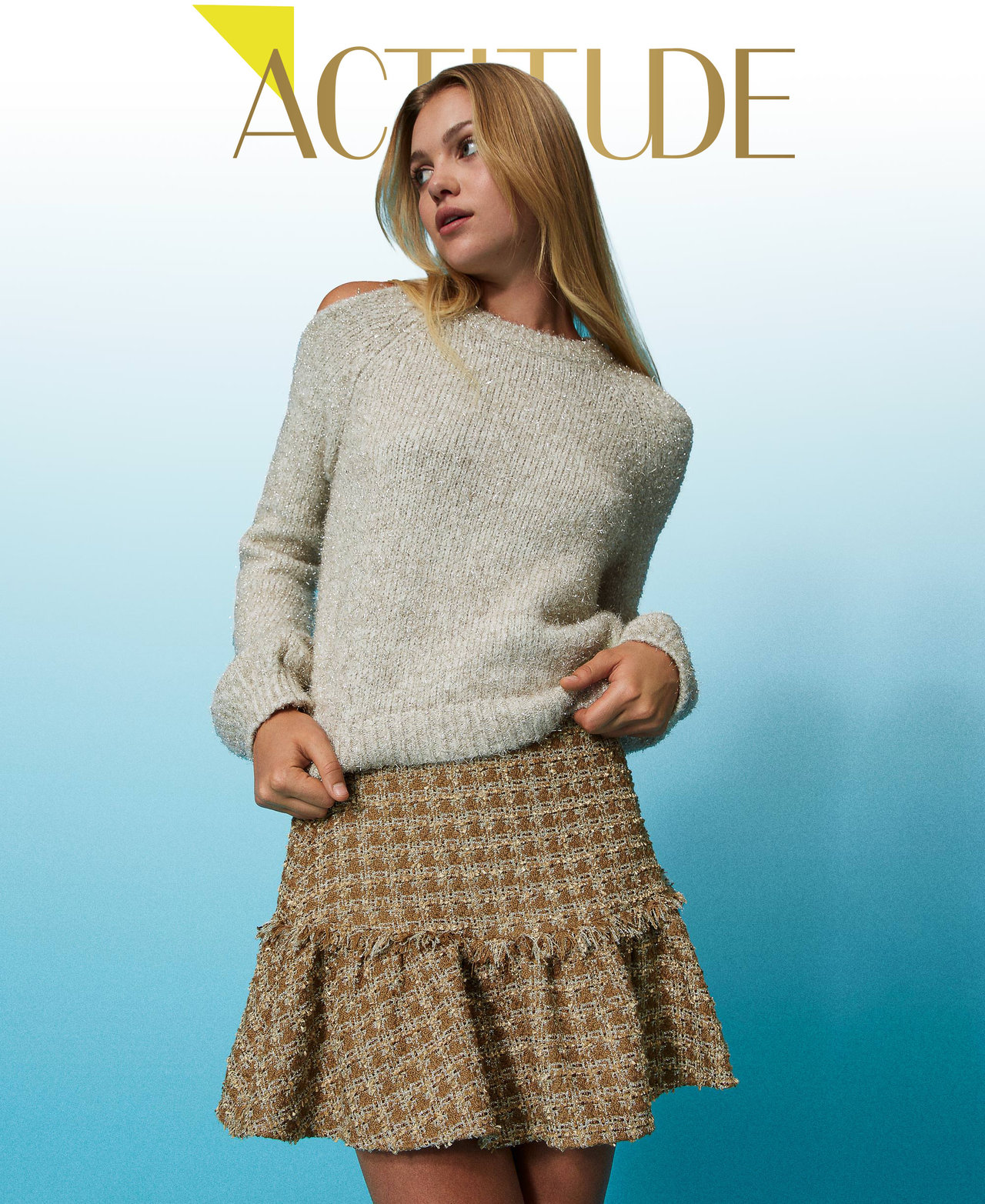 Jupe store en lurex