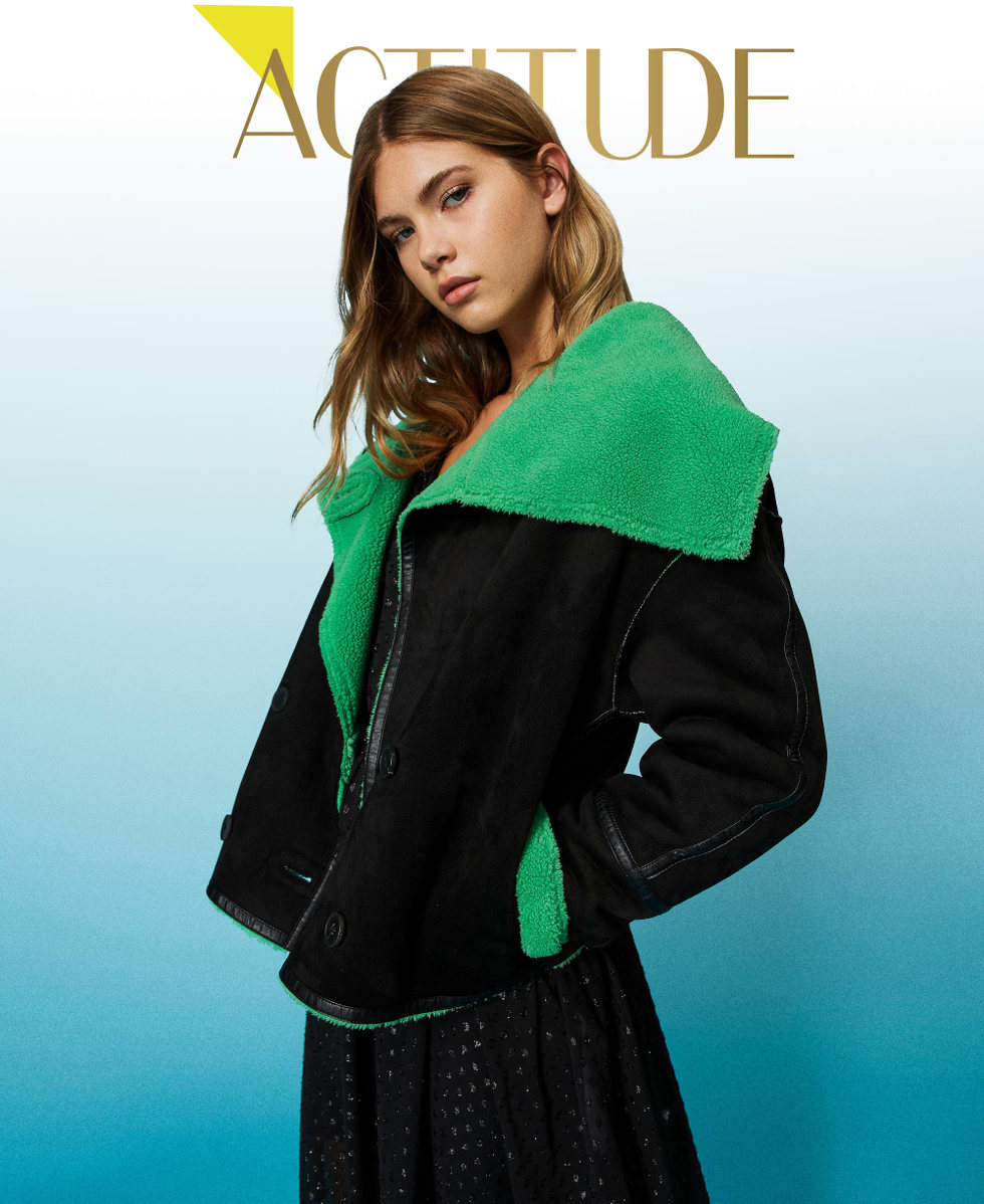 Cazadora de ante cruzada