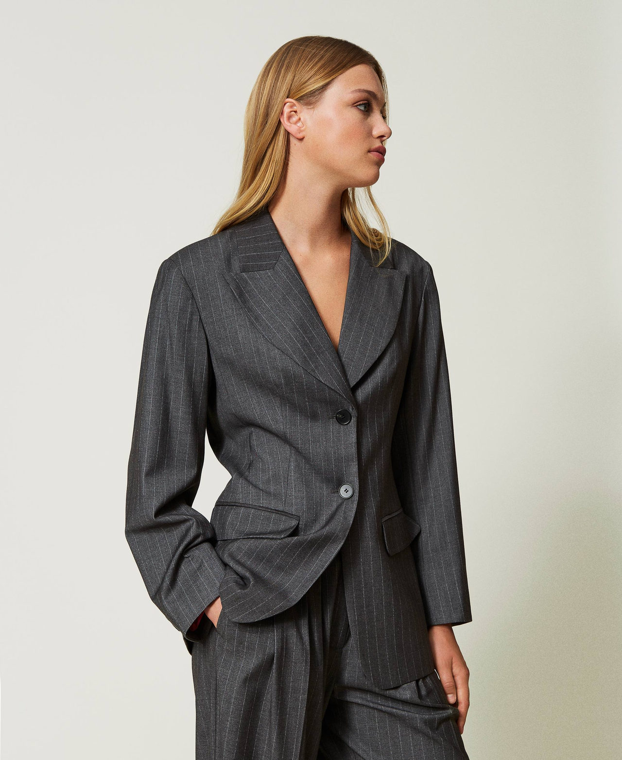 Pin stripe blazer