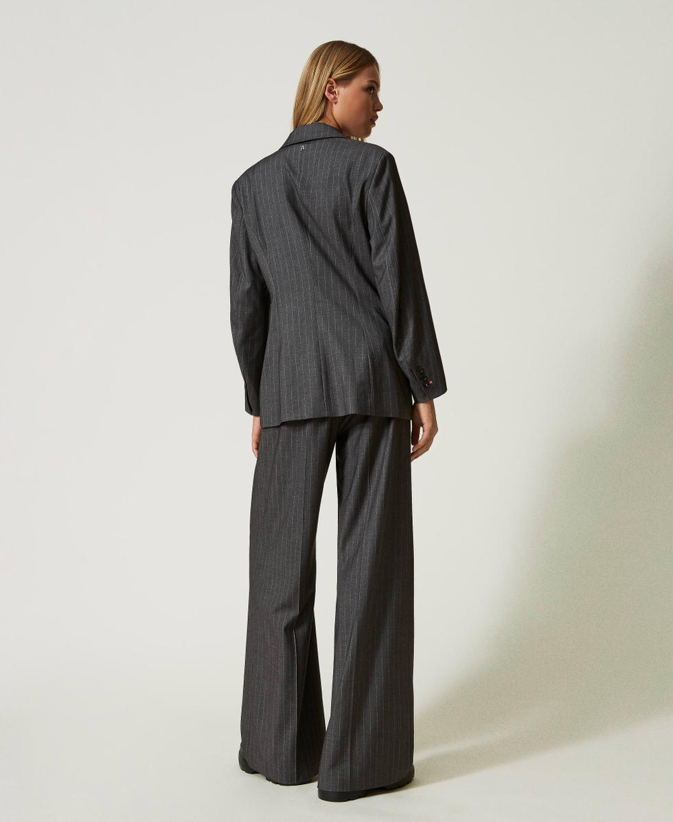 Striped palazzo suits best sale