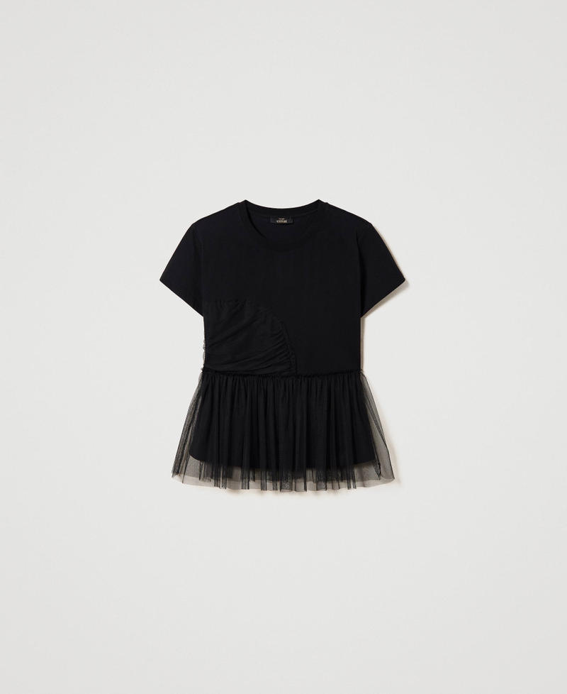 Tulle doubled t-shirt