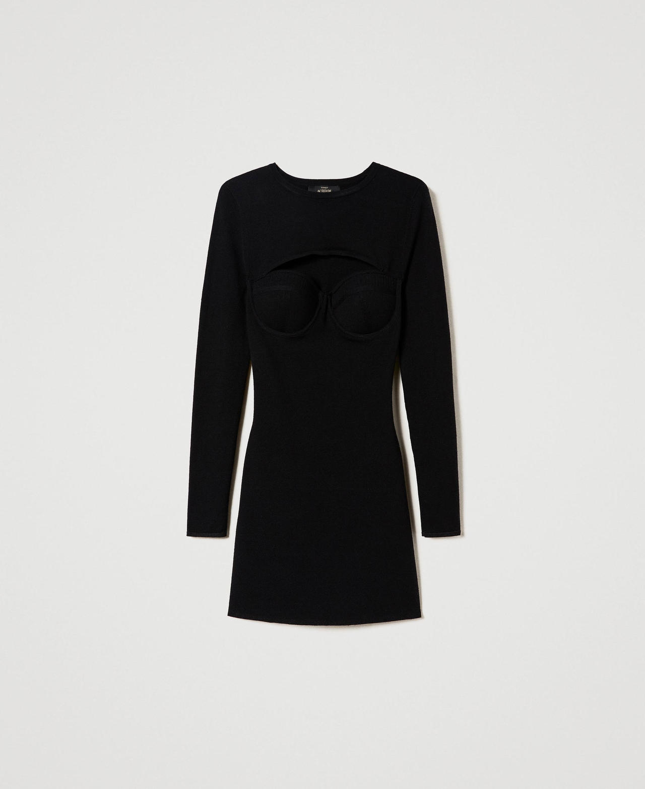 Disfraz De Esqueleto Smiffys - Vestido Negro Ajustado De Manga Larga, Talla única Adulto