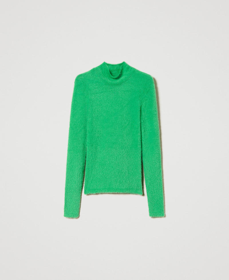 Fitted turtleneck jumper