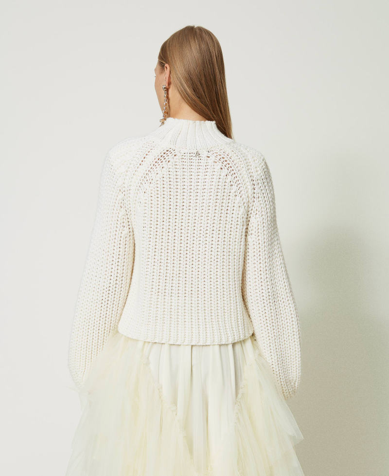 Maxi pull en laine mélangée