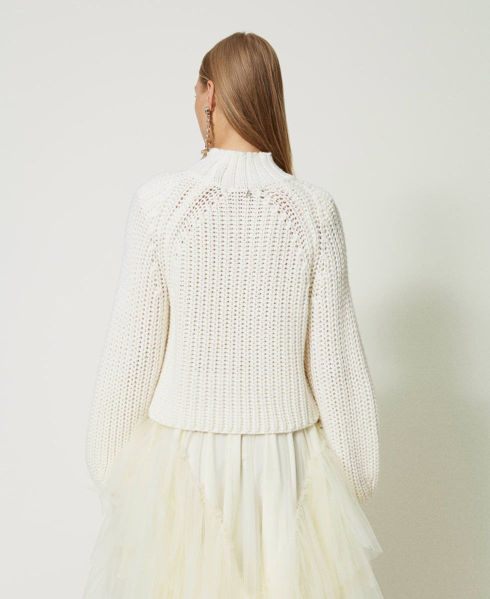 Wool blend maxi jumper