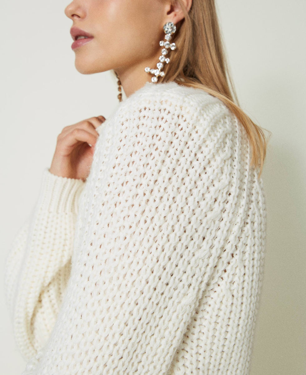 Wool blend maxi jumper