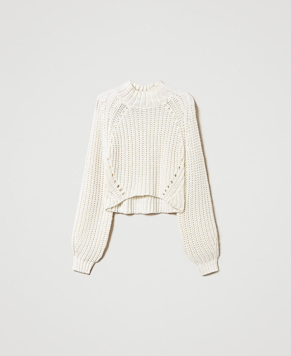 Wool blend maxi jumper