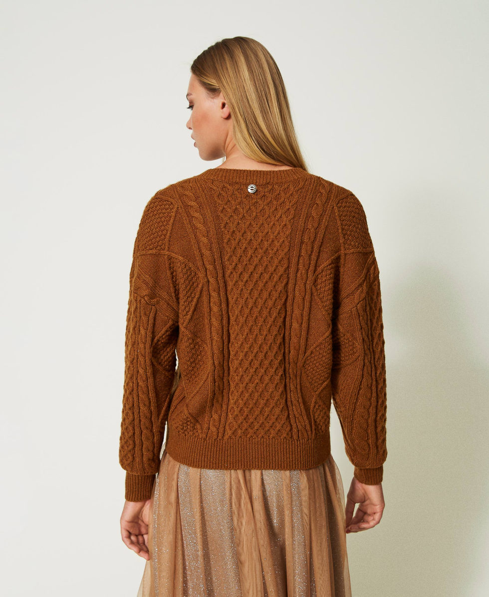 Maxi jumper with handmade embroideries