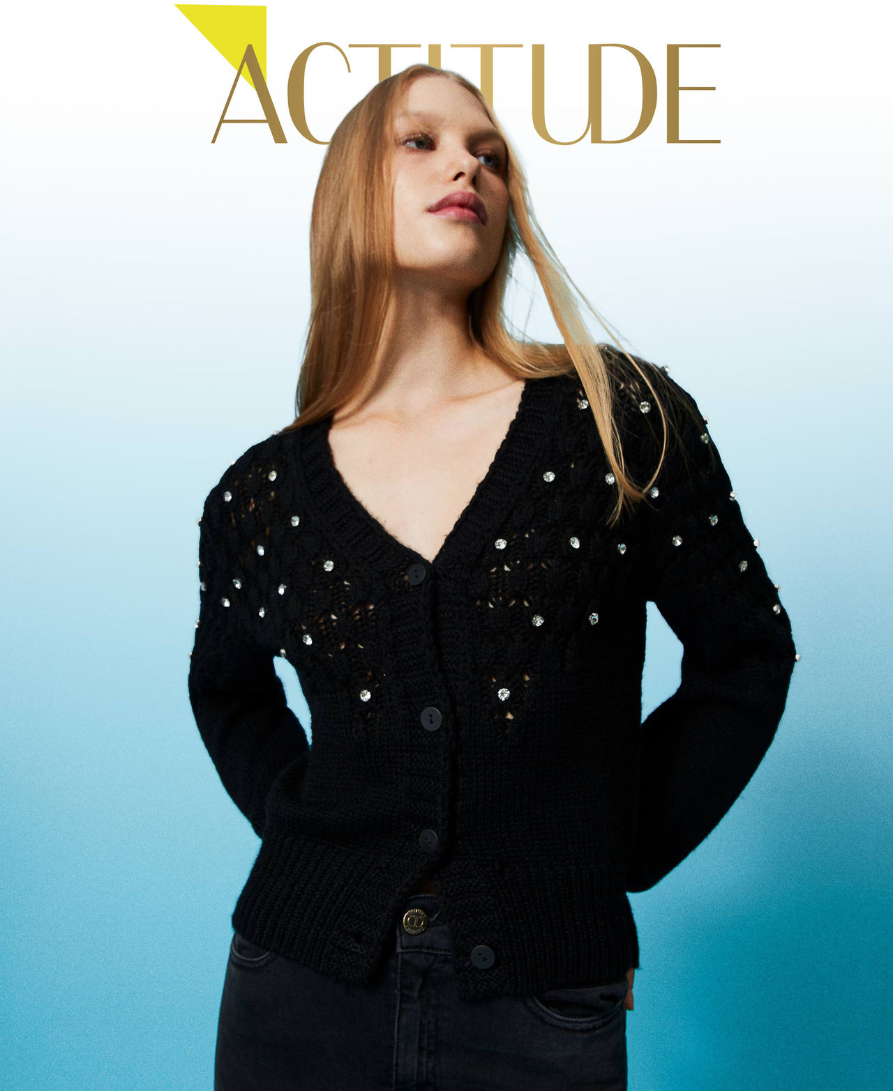 Cardigan with handmade embroidery Woman Black TWINSET Milano