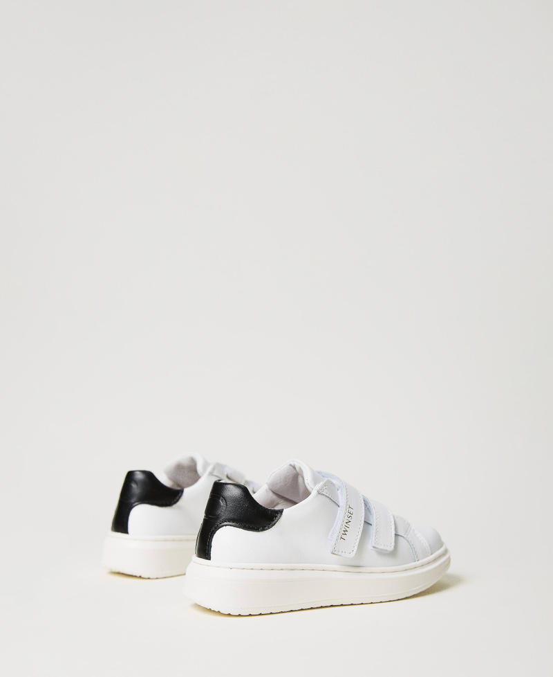 Leather baby trainers