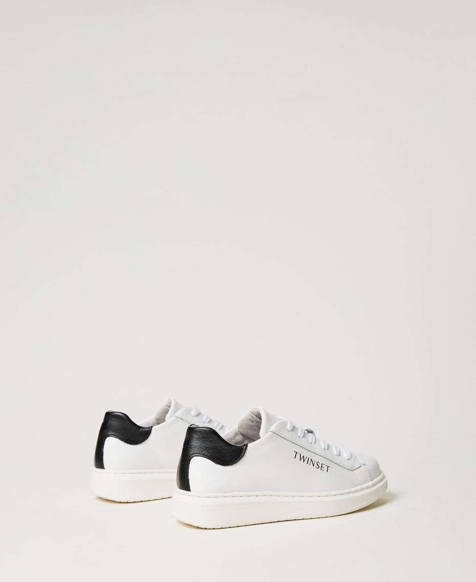 Leather trainers